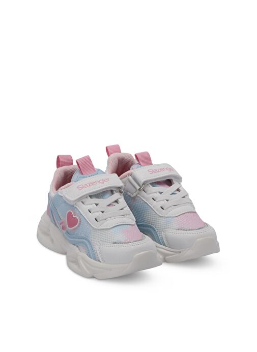 Slazenger KLARION Kız Çocuk Sneaker Ayakkabı Beyaz / Mavi - Görsel 3