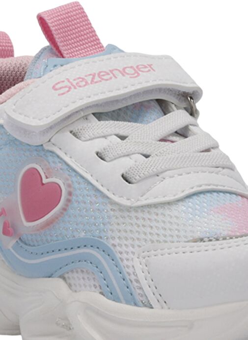 Slazenger KLARION Kız Çocuk Sneaker Ayakkabı Beyaz / Mavi - Görsel 5