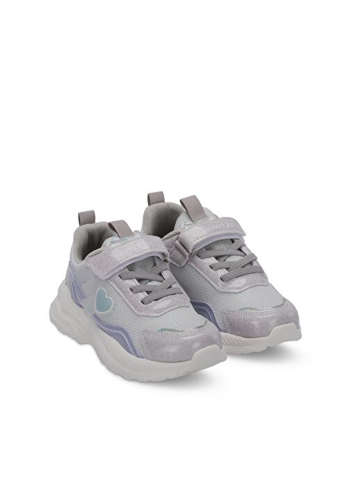 Slazenger KLARION Kız Çocuk Sneaker Ayakkabı Gri / Mor - Görsel 3
