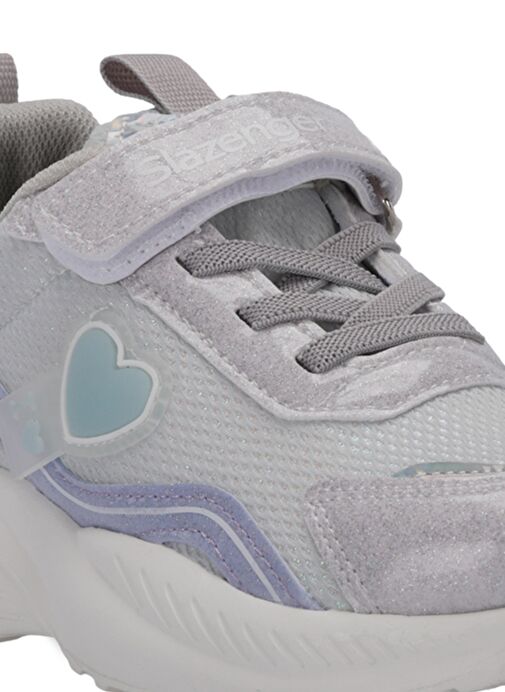 Slazenger KLARION Kız Çocuk Sneaker Ayakkabı Gri / Mor - Görsel 5