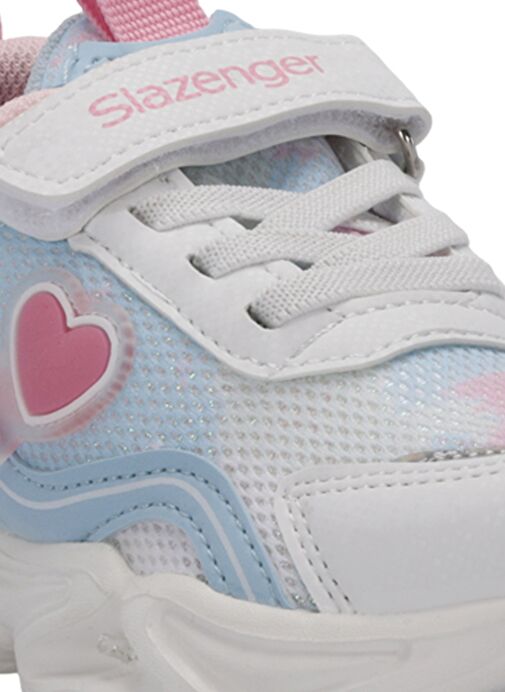 Slazenger KLARION Çocuk Günlük Beyaz / Mavi - Görsel 5