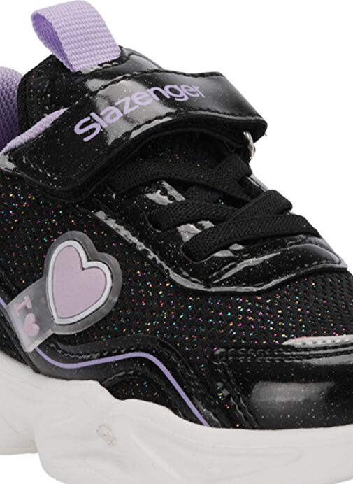 Slazenger KLARION Çocuk Günlük Siyah / Mor - Görsel 5