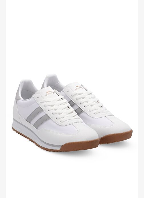 Slazenger OLEKS Erkek Günlük Ayakkabı Beyaz / Gri - Görsel 3