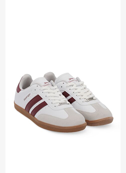 Slazenger PING Kadın Sneaker Ayakkabı Beyaz / Bordo - Görsel 2