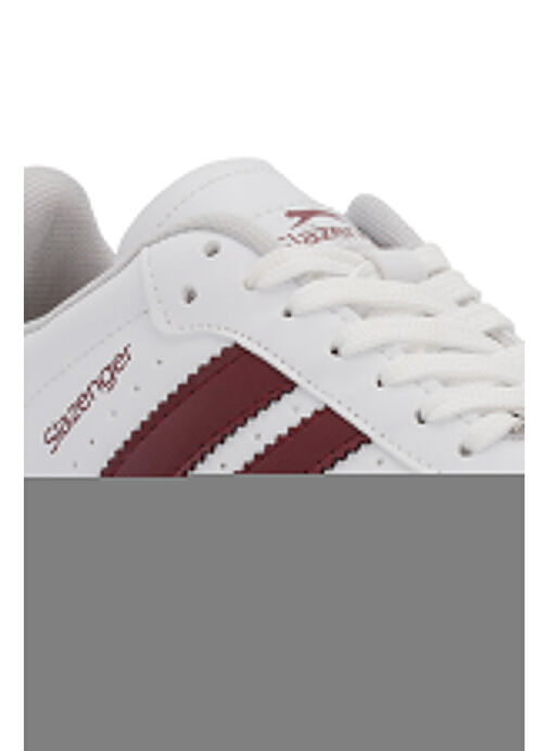 Slazenger PING Kadın Sneaker Ayakkabı Beyaz / Bordo - Görsel 3