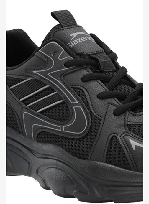 Slazenger INMORTAL I Erkek Siyah / Koyu Gri Koşu & Yürüyüş Spor Ayakkabısı - Görsel 4