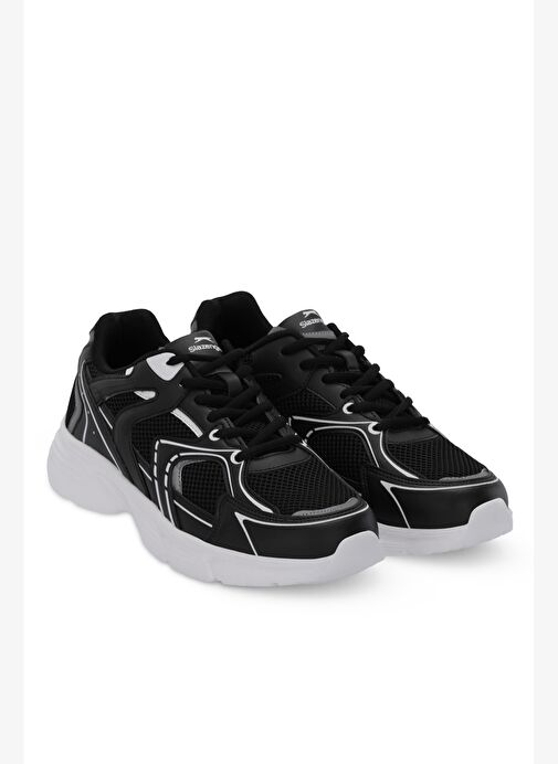 Slazenger IMPROV I Erkek Koşu &amp; Yürüyüş Ayakkabı Siyah / Beyaz - Görsel 2