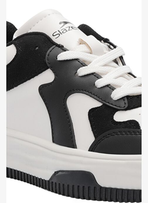 Slazenger PINTO I Kadın Günlük Ayakkabı Siyah / Beyaz - Görsel 3
