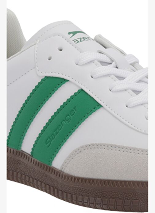 Slazenger ITALY I Kadın Günlük Ayakkabı Beyaz / Yeşil - Görsel 3