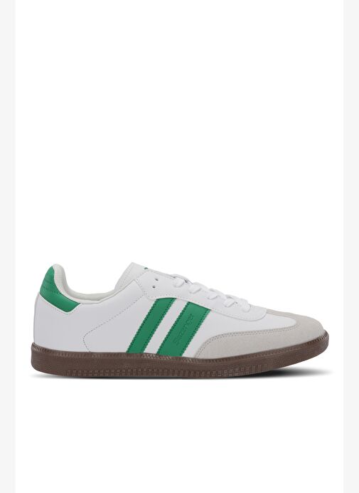 Slazenger ITALY I Kadın Günlük Ayakkabı Beyaz / Yeşil - Görsel 2