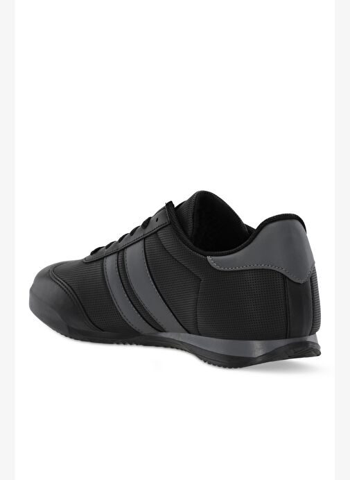 Slazenger OLEG I Erkek Siyah / Siyah Günlük Spor Ayakkabısı - Görsel 4
