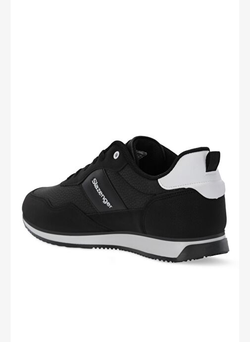 Slazenger OFFENSE Erkek Siyah / Beyaz Günlük Spor Ayakkabısı - Görsel 4
