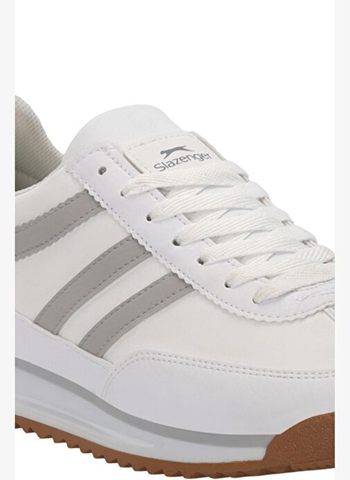 Slazenger OXYGEN I Erkek Beyaz / Gri Günlük Spor Ayakkabısı - Görsel 5
