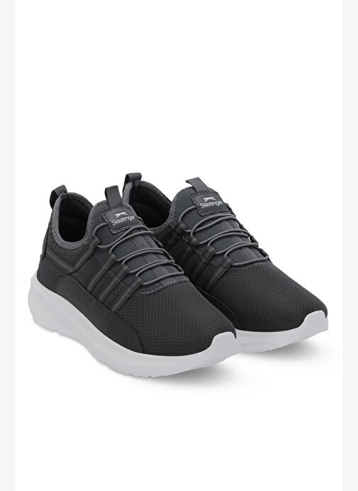 Slazenger PURSUIT I Erkek Koyu Gri / Beyaz Koşu & Yürüyüş Spor Ayakkabısı - Görsel 3