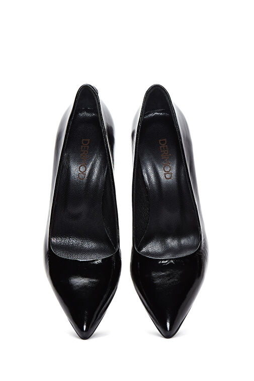 Derimod Derimod Kadın Siyah Rugan Deri İnce Topuklu Stiletto 23WFD131118 | Boyner Siyah - 8. görsel