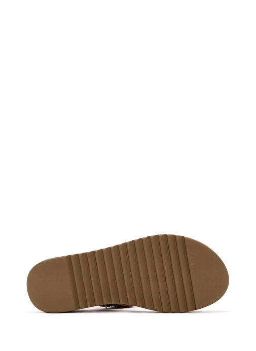 Derimod Derimod Kadın Taba Bilekten Bantlı Sandalet 24SFE461914 Sandalet & Terlik | Boyner Taba - 5. görsel