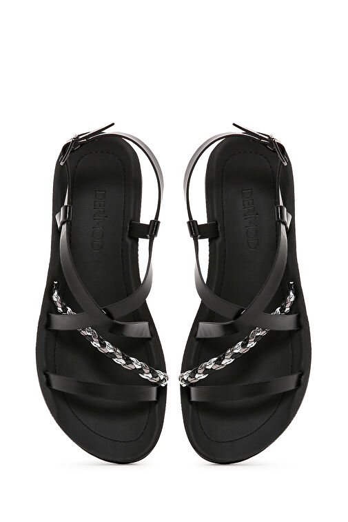 Derimod Derimod Kadın Siyah Bilekten Bantlı Sandalet 24SFE461414 Sandalet & Terlik | Boyner Siyah - 7. görsel