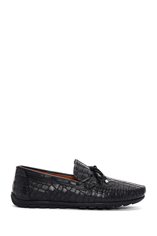 Derimod Derimod Erkek Siyah Kroko Desenli Deri Casual Loafer 24SFD6573E3 | Boyner Siyah - 2. görsel