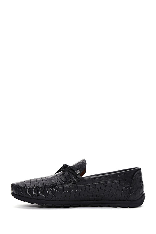 Derimod Derimod Erkek Siyah Kroko Desenli Deri Casual Loafer 24SFD6573E3 | Boyner Siyah - 3. görsel