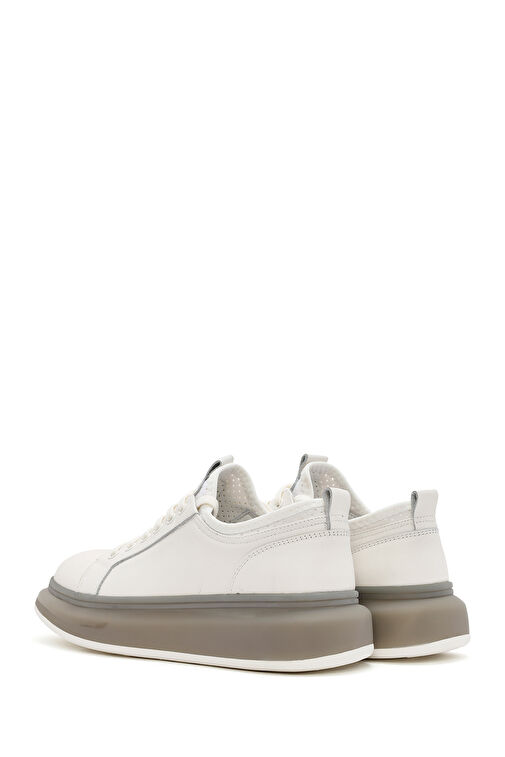 Derimod Derimod Erkek Beyaz Kalın Tabanlı Bağcıklı Deri Sneaker 24SFD695118 | Boyner Beyaz - 6. görsel