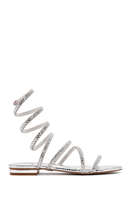 Derimod Derimod Gümüş Kadın Sandalet 24SFD4429TS Sandalet & Terlik | Boyner Gümüş - 2. görsel