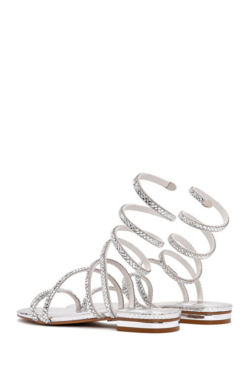 Derimod Derimod Gümüş Kadın Sandalet 24SFD4429TS Sandalet & Terlik | Boyner Gümüş - 6. görsel