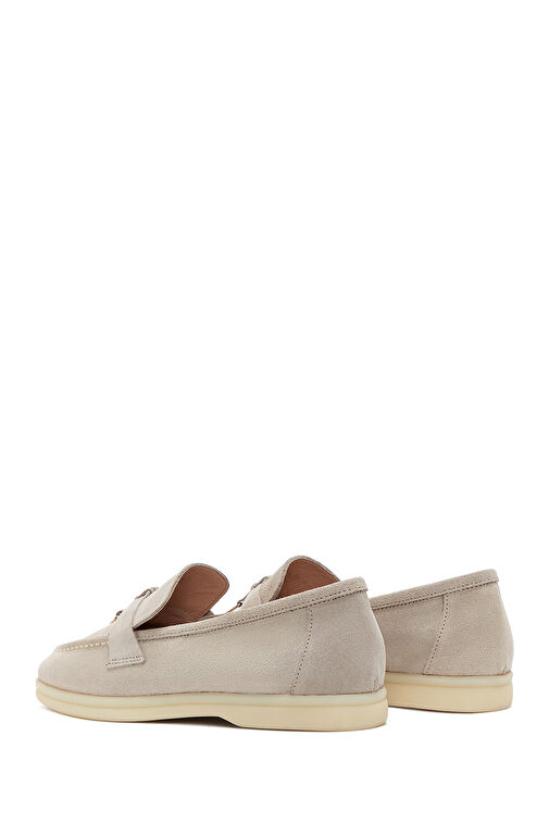 Derimod Derimod Kadın Bej Süet Deri Maskülen Loafer 24SFD130210 | Boyner Bej - 6. görsel