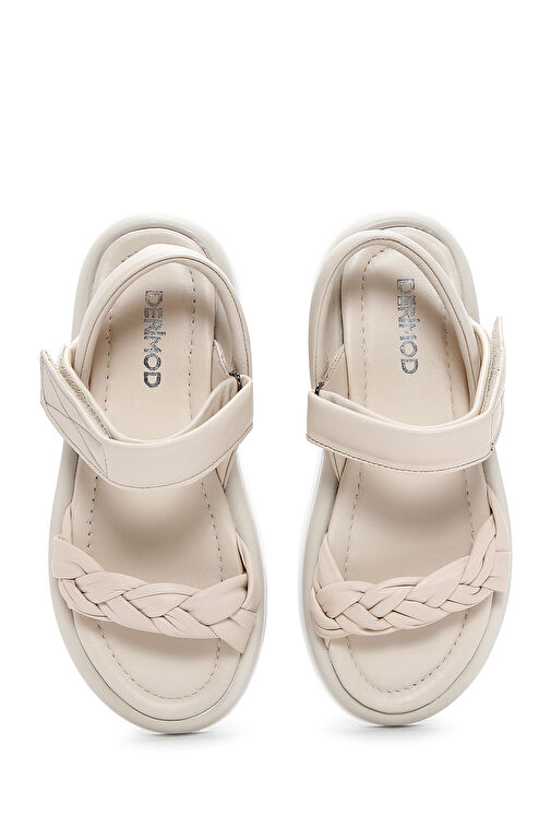 Derimod Derimod Kadın Bej Bilekten Bantlı Deri Comfort Sandalet 24SFD361218 Sandalet & Terlik | Boyner Bej - 7. görsel
