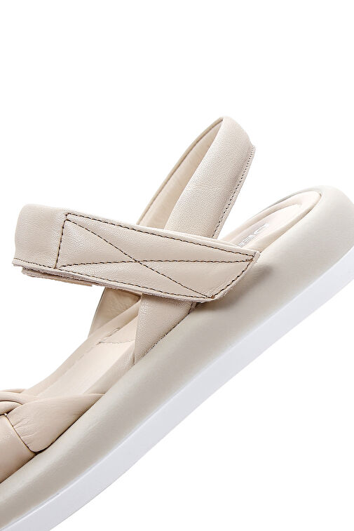 Derimod Derimod Kadın Bej Bilekten Bantlı Deri Comfort Sandalet 24SFD361218 Sandalet & Terlik | Boyner Bej - 8. görsel