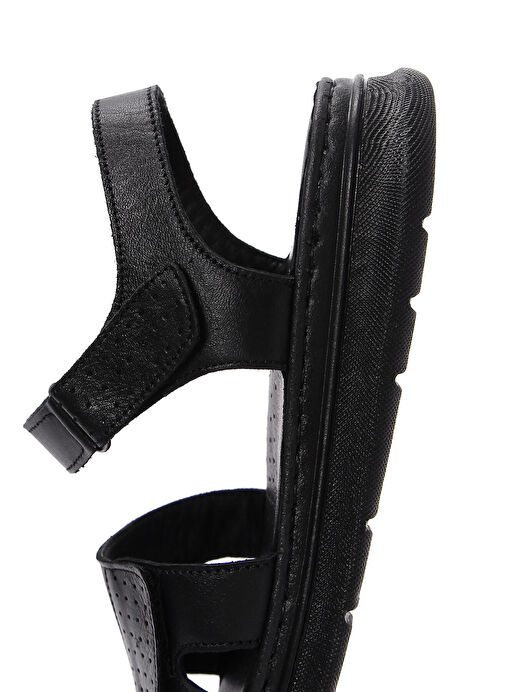 Derimod Derimod Kadın Siyah Bilekten Bantlı Deri Comfort Sandalet 24SFD300118 Sandalet & Terlik | Boyner Siyah - 9. görsel