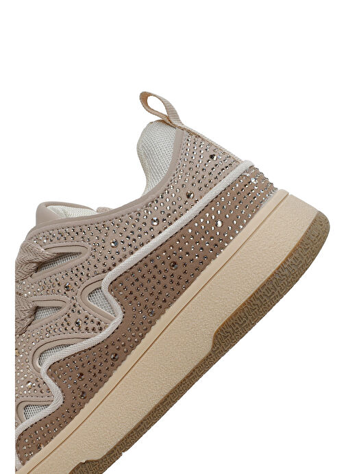 Derimod Derimod Kadın Bej Taşlı Sneaker 24SFD431614 | Boyner Bej - 8. görsel
