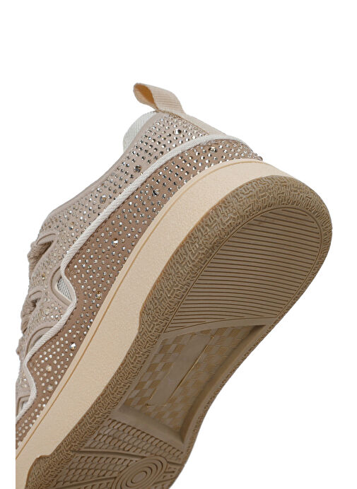 Derimod Derimod Kadın Bej Taşlı Sneaker 24SFD431614 | Boyner Bej - 9. görsel