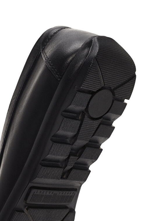 Erkek Siyah Deri Casual Loafer 24SFD658118 - Görsel 9