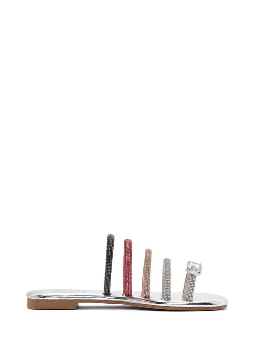 Derimod Derimod Kadın Çok Renkli Taşlı Parmak Arası Terlik 24SFE4513TS Sandalet & Terlik | Boyner Renkli - 2. görsel