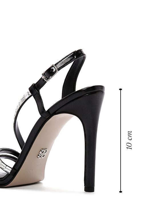 Derimod Siyah Kadın Topuklu Sandalet 24SFE391418 - Görsel 3