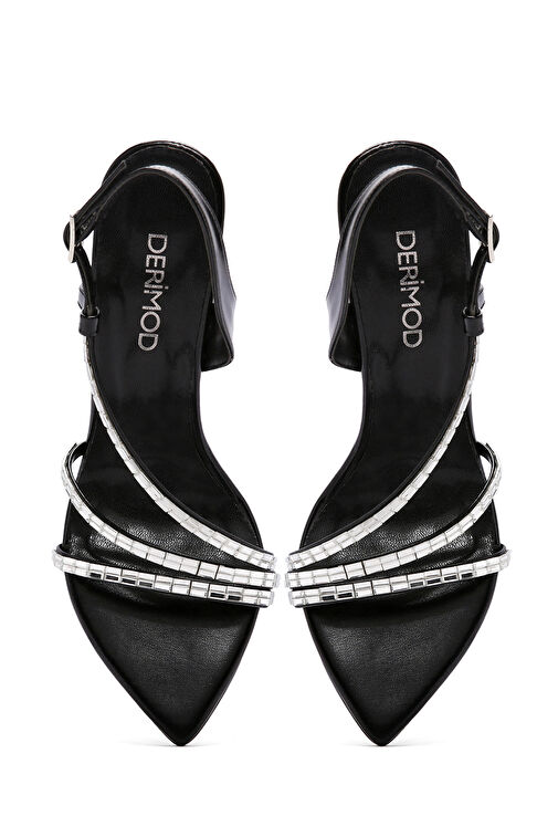 Derimod Siyah Kadın Topuklu Sandalet 24SFE391418 - Görsel 9