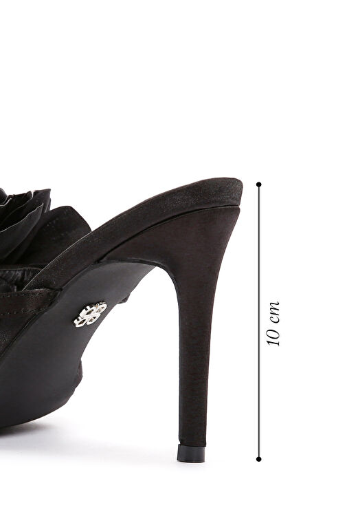 Derimod Derimod Siyah Pembe Kadın Topuklu Terlik 24SFE451414 Sandalet & Terlik | Boyner Siyah - 3. görsel