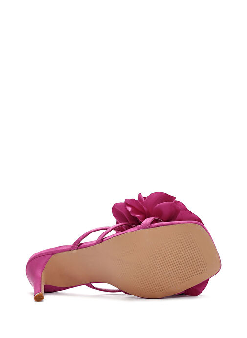 Derimod Derimod Kadın Pembe Aksesuar Detaylı İnce Topuklu Terlik 24SFE451414 Sandalet & Terlik | Boyner Pembe - 6. görsel