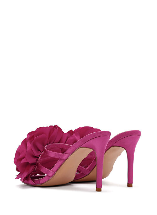 Derimod Derimod Kadın Pembe Aksesuar Detaylı İnce Topuklu Terlik 24SFE451414 Sandalet & Terlik | Boyner Pembe - 7. görsel