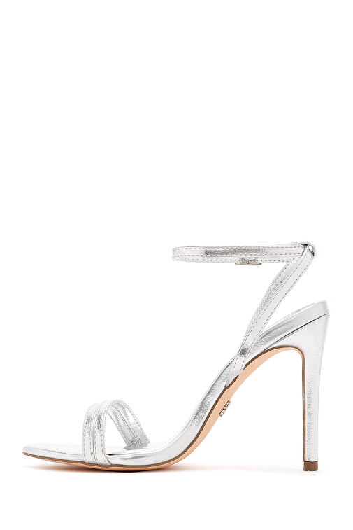 Derimod Derimod Kadın Gümüş Bilekten Bantlı Yüksek Topuklu Sandalet 24SFE491132 Sandalet & Terlik | Boyner Gümüş - 4. görsel