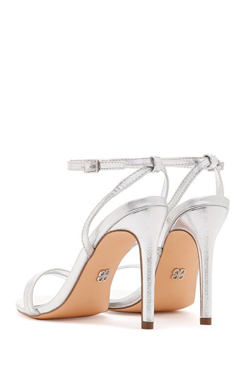 Derimod Derimod Kadın Gümüş Bilekten Bantlı Yüksek Topuklu Sandalet 24SFE491132 Sandalet & Terlik | Boyner Gümüş - 7. görsel