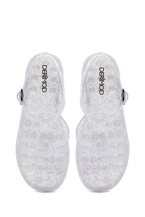 Kadın Şeffaf Bilekten Bantlı Sandalet 24SFE4909PV - Görsel 6