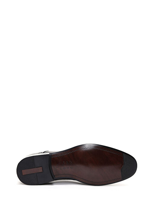 Erkek Siyah Deri Klasik Ayakkabı 24SFD620318 - Görsel 5