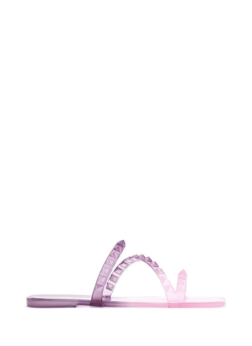 Derimod Derimod Kadın Mor Şeffaf Jelly Terlik 24SFE4922PV Sandalet & Terlik | Boyner Mor - 2. görsel