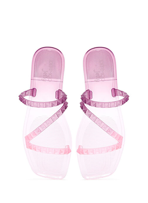 Derimod Derimod Kadın Mor Şeffaf Jelly Terlik 24SFE4922PV Sandalet & Terlik | Boyner Mor - 8. görsel