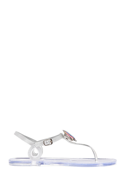 Derimod Derimod Kadın Şeffaf Jelly Parmak Arası Sandalet 24SFE4931PV Sandalet & Terlik | Boyner Şeffaf - 2. görsel