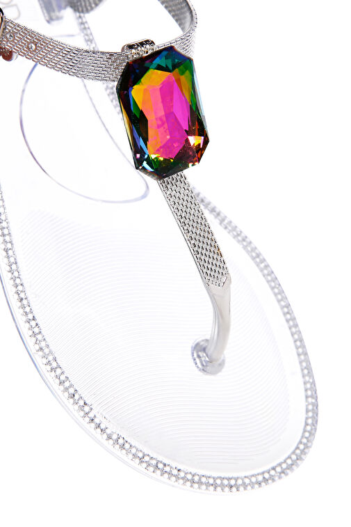 Derimod Derimod Kadın Şeffaf Jelly Parmak Arası Sandalet 24SFE4931PV Sandalet & Terlik | Boyner Şeffaf - 3. görsel