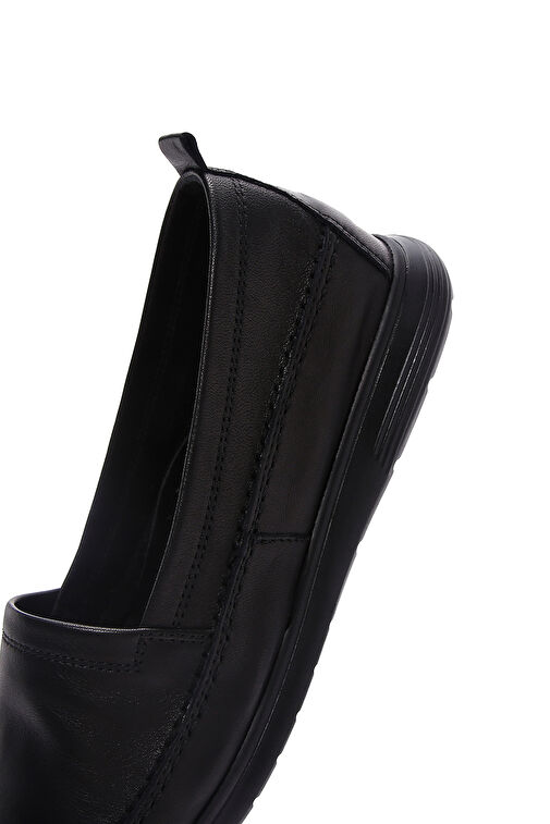 Derimod Siyah Kadın Deri Loafer 24SFD151218 - Görsel 8