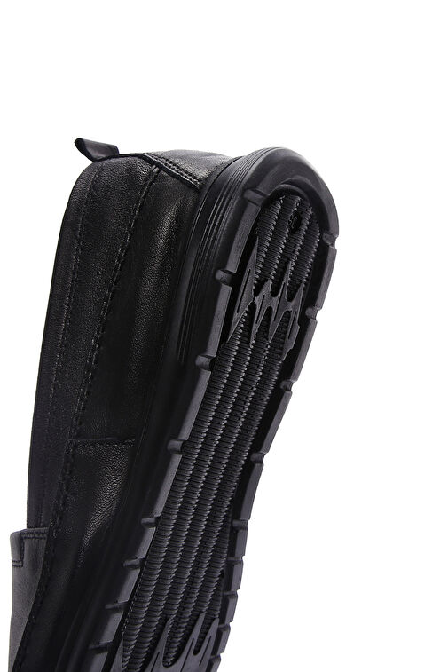 Derimod Siyah Kadın Deri Loafer 24SFD151218 - Görsel 9