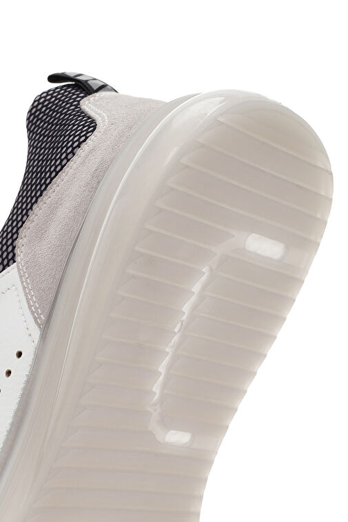 Derimod Derimod Erkek Beyaz Bağcıklı Kalın Topuklu Deri Sneaker 24SFD641914 Boyner'de! Beyaz - 9. görsel